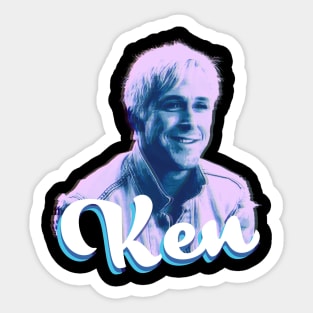 Ken - ken barbie - pink fun Sticker